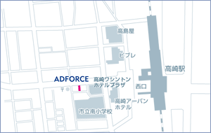 高崎支店｜クリックすると大きな地図がご覧いただけます。