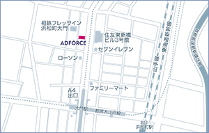 東京本社｜クリックすると大きな地図がご覧いただけます。